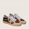 Golden Goose Ball Star / Замша коричневая / баклажан муж