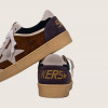 Golden Goose Ball Star / Замша коричневая / баклажан муж