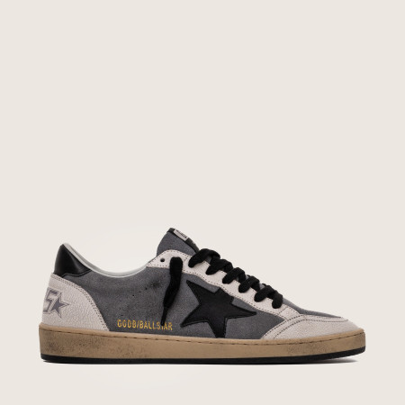 Golden Goose Ball Star / Gray nappa black suede star / Сер чер звез