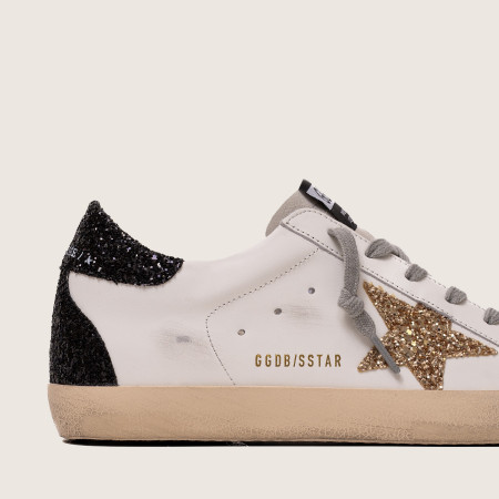 Golden Goose Super Star / Золотая звезда / черная пятка