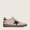 Зимние Golden Goose Ball Star / Белые черная звезда муж