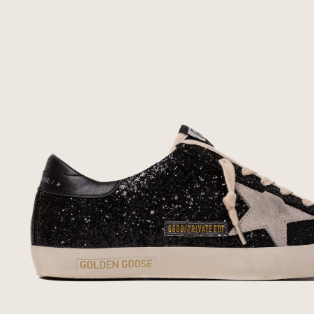 Golden Goose Super Star / Glitter Black / Глиттер черный / Туча