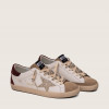 Golden Goose Super Star / Silver glitter star borde heel tab / Пламя
