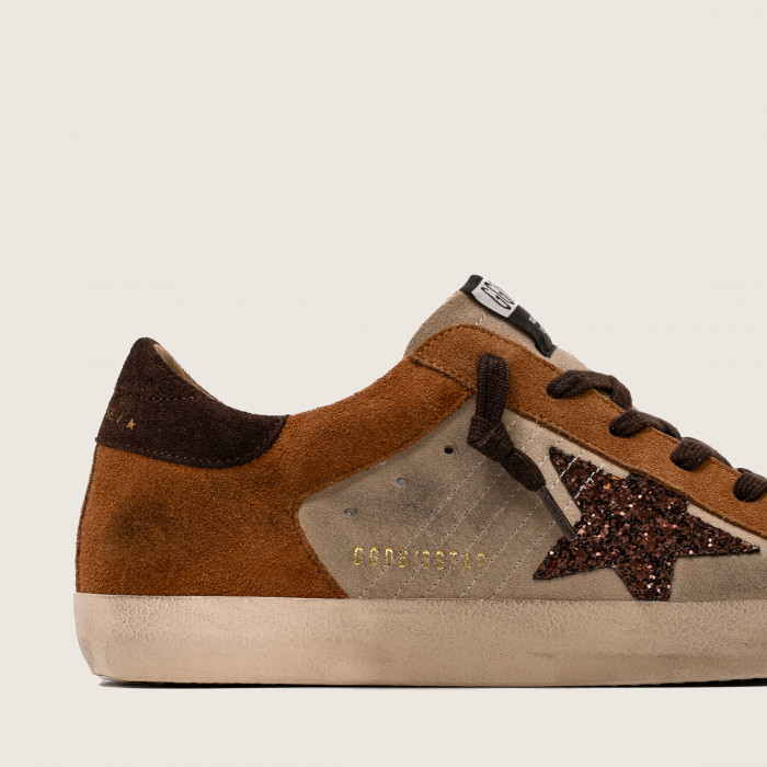 Golden Goose Super Star / Замша бежевые / рыжие