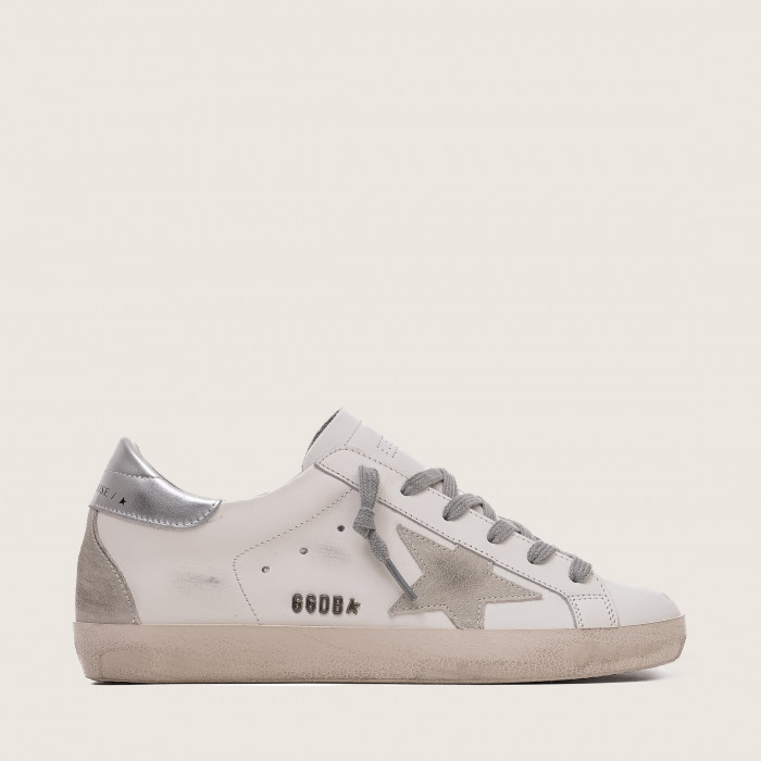 Golden Goose Super Star / Silver heel tab / Серебро пятка