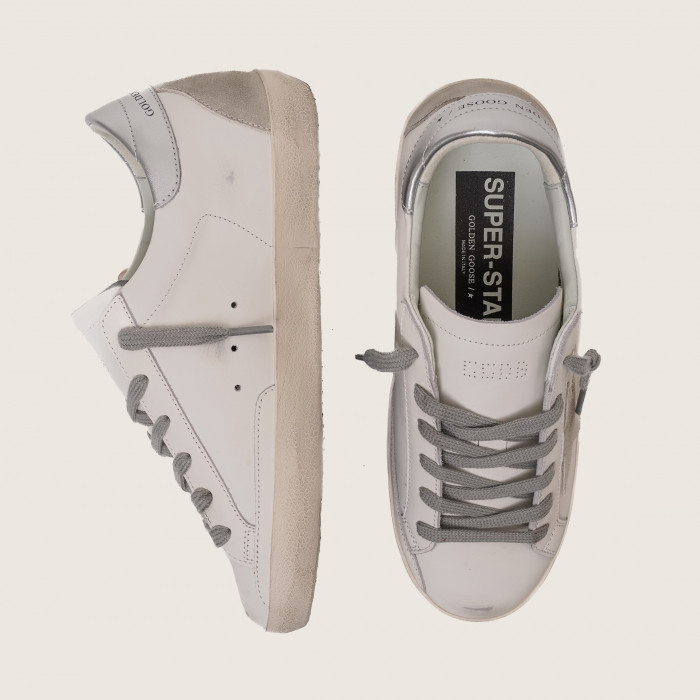 Golden Goose Super Star / Silver heel tab / Серебро пятка