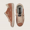 Golden Goose Super Star / Suede powder-pink print LOVE / Замша LOVE
