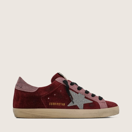 Golden Goose Super Star / Suede Burgundy / Замша вишня