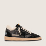 Зимние Golden Goose Ball Star / Глиттер черный