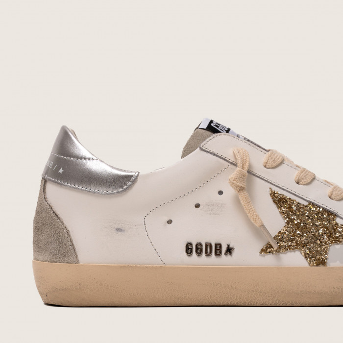 Golden Goose Super Star / Gold glitter star / Золотая звезда