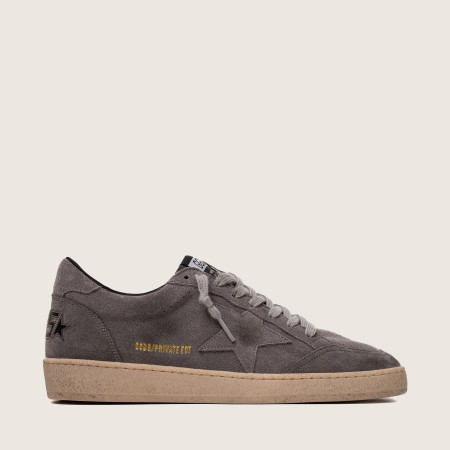 Golden Goose Ball Star / Замша серая / серая звезда муж