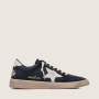 Golden Goose Ball Star / Черные / белая звезда / белая пятка
