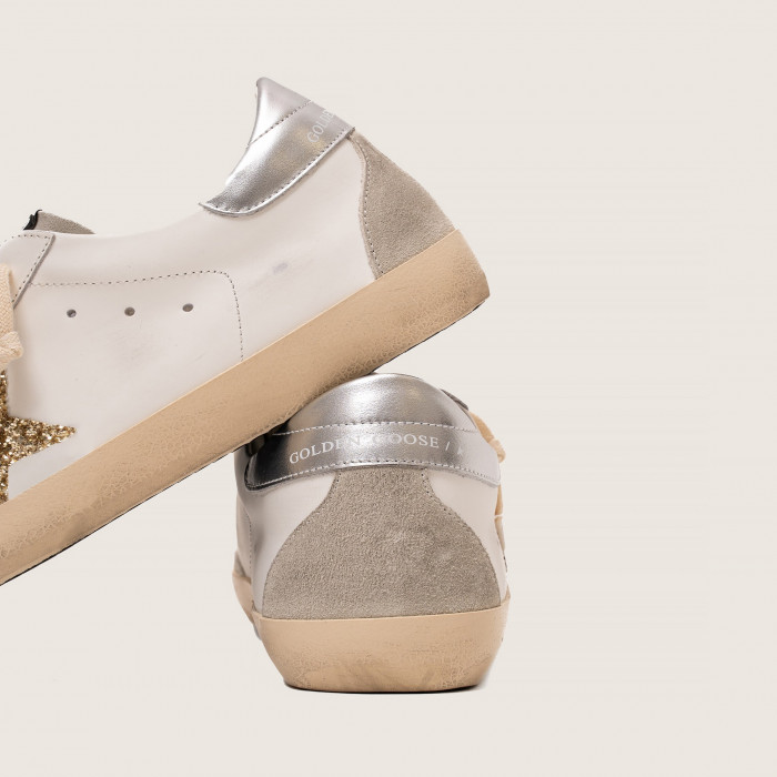 Golden Goose Super Star / Gold glitter star / Золотая звезда