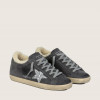 Зимние Golden Goose Super Star / Замша серая / серебро зв