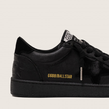 Golden Goose Ball Star / Черные / черная подошва муж