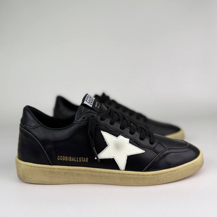 Golden Goose Ball Star / Черные белая звезда муж