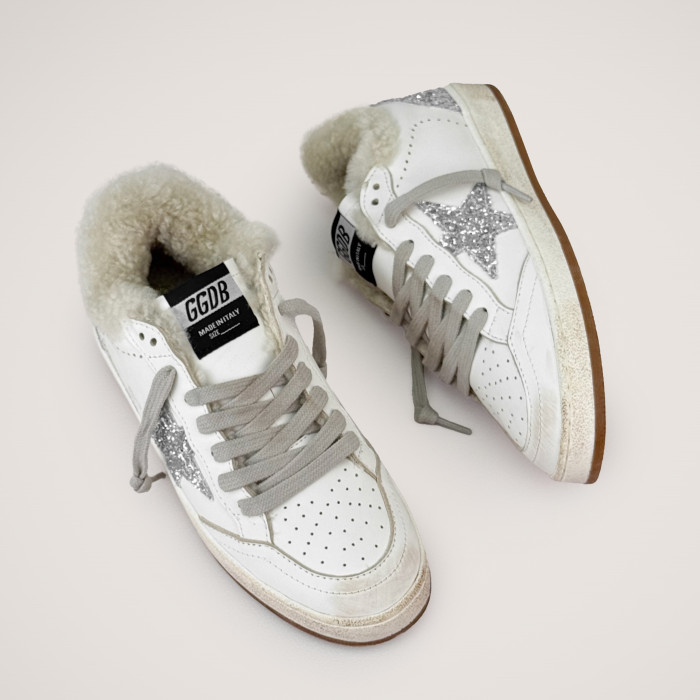 Зимние Golden Goose Ball Star / Серебро звезда НФ