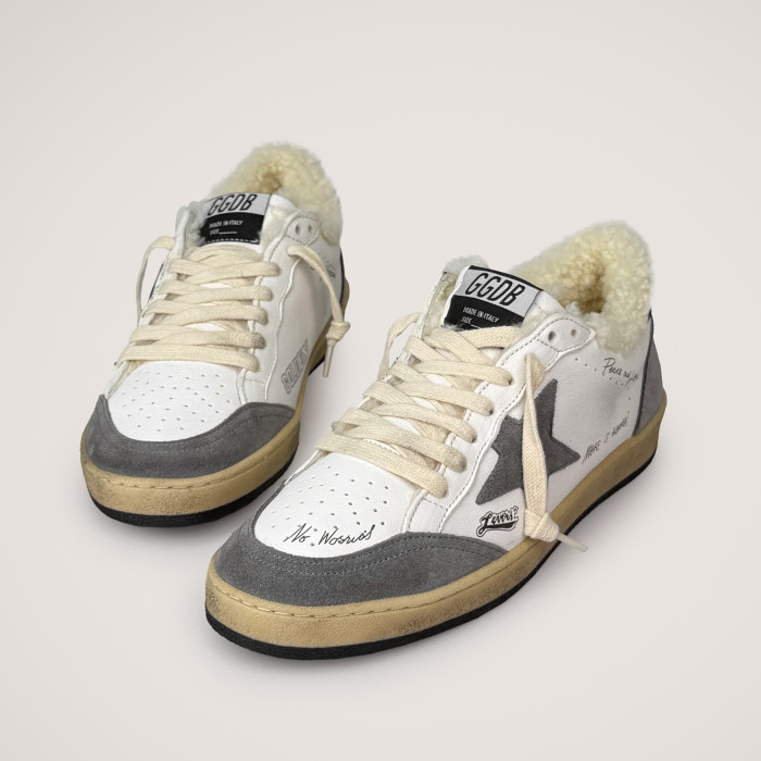 Зимние Golden Goose Ball Star / Маркер серый