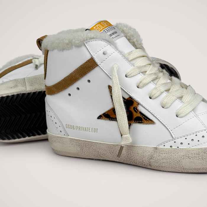 Зимние Golden Goose Mid Star / Белые