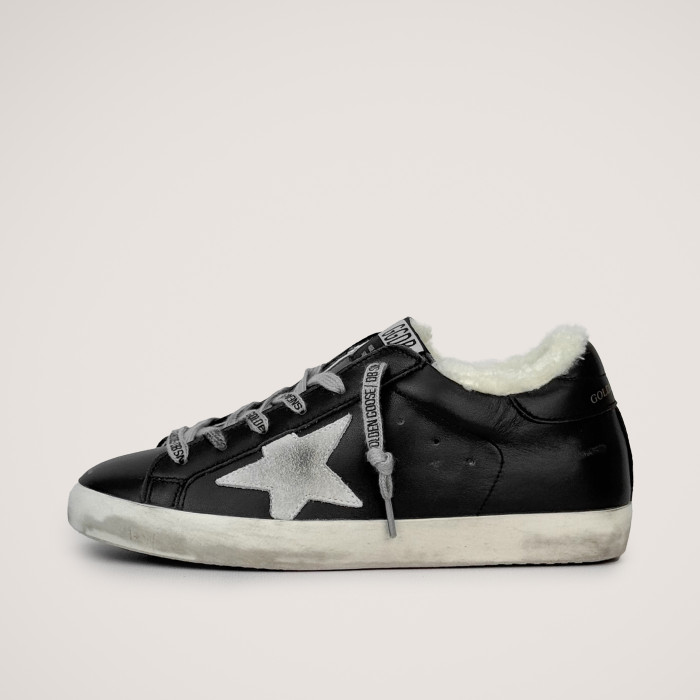 Зимние Golden Goose Super Star / Черные жен НФ