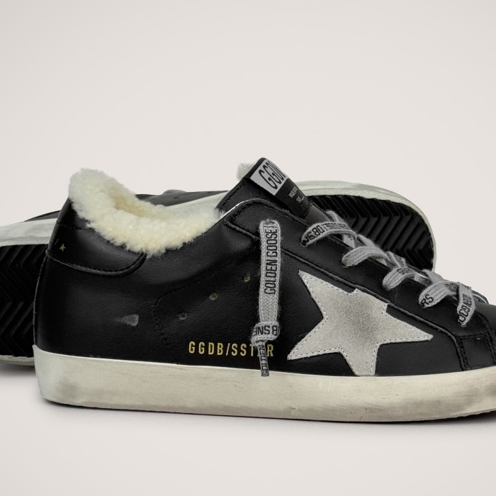 Зимние Golden Goose Super Star / Черные жен НФ