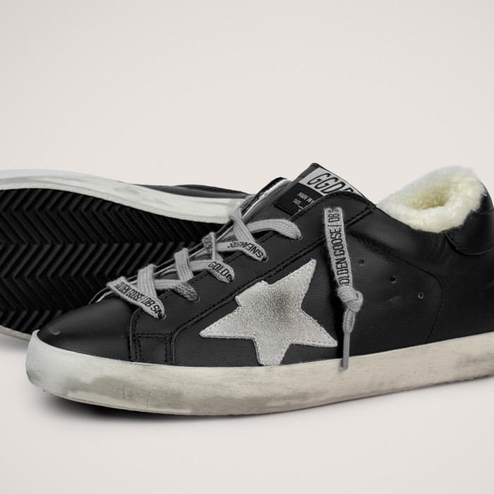 Зимние Golden Goose Super Star / Черные жен НФ