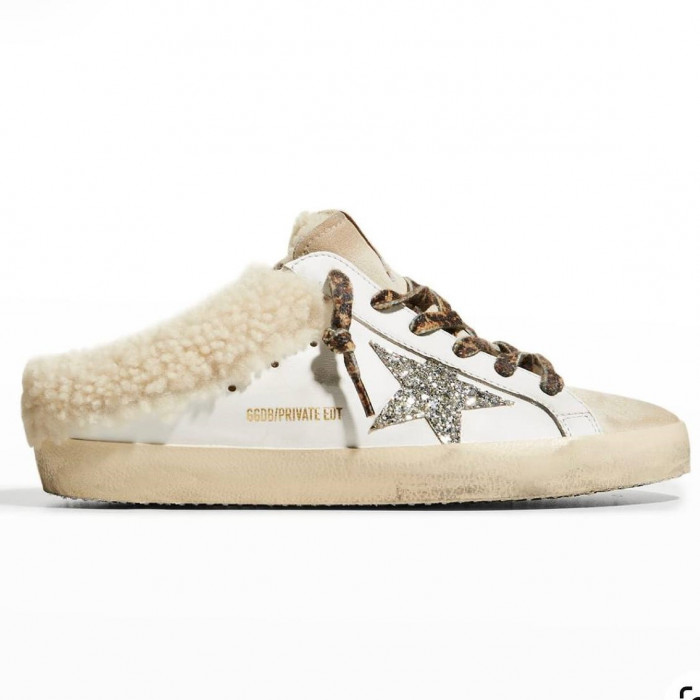 Зимние Golden Goose Super Star / Сабо золотая звезда