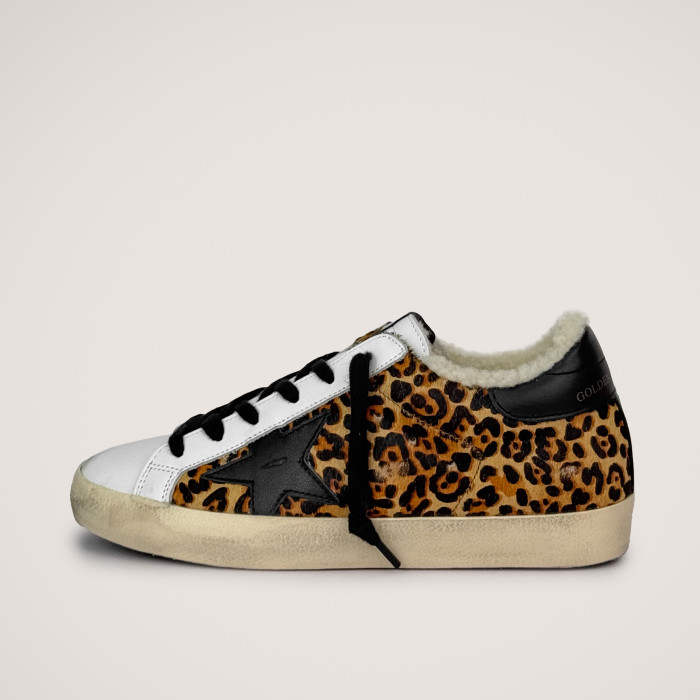Зимние Golden Goose Super Star / Леопард