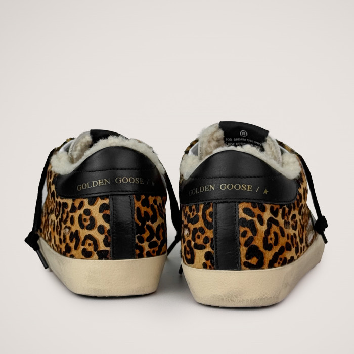 Зимние Golden Goose Super Star / Леопард