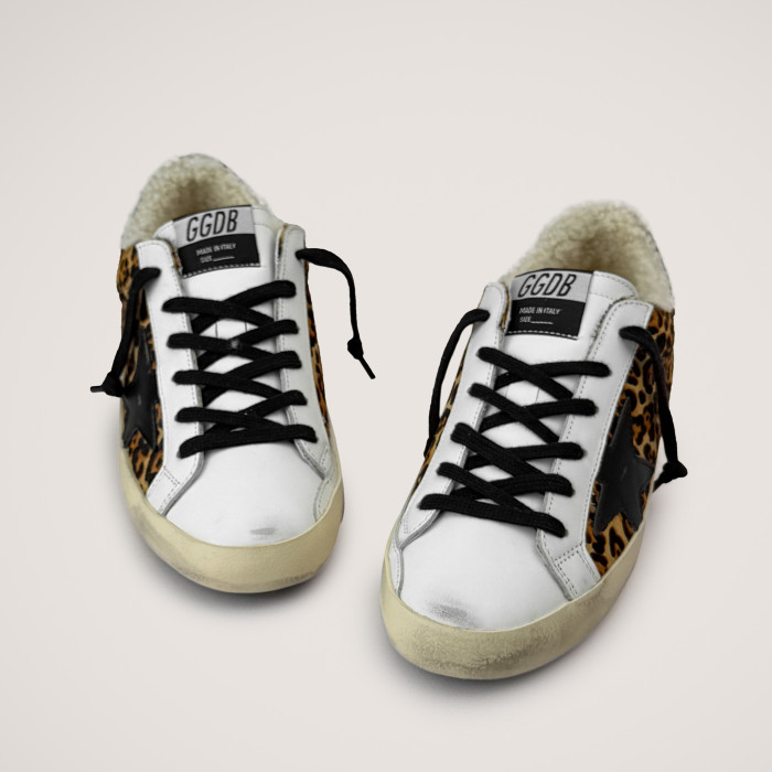 Зимние Golden Goose Super Star / Леопард