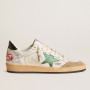 Golden Goose Ball Star / Зеленая звезда / черная пятка муж