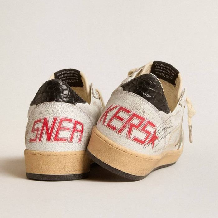 Golden Goose Ball Star / Зеленая звезда / черная пятка муж