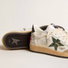 Golden Goose Ball Star / Зеленая звезда / черная пятка муж