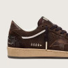 Golden Goose Ball Star / Замша коричневая / корич звезда муж