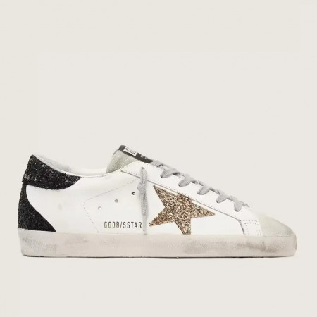 Golden Goose Super Star / Золотая звезда / черная пятка