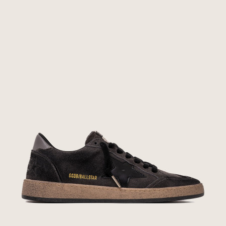 Golden Goose Ball Star / Темно-серые / черная звезда муж