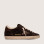Зимние Golden Goose Super Star / Замша шоко / лео пятка
