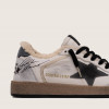 Зимние Golden Goose Ball Star / Белые / серая зв муж