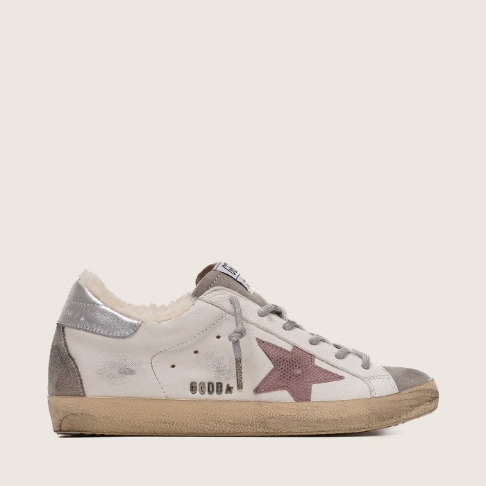 Зимние Golden Goose Super Star / Розовая звезда