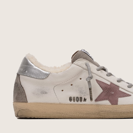 Зимние Golden Goose Super Star / Розовая звезда