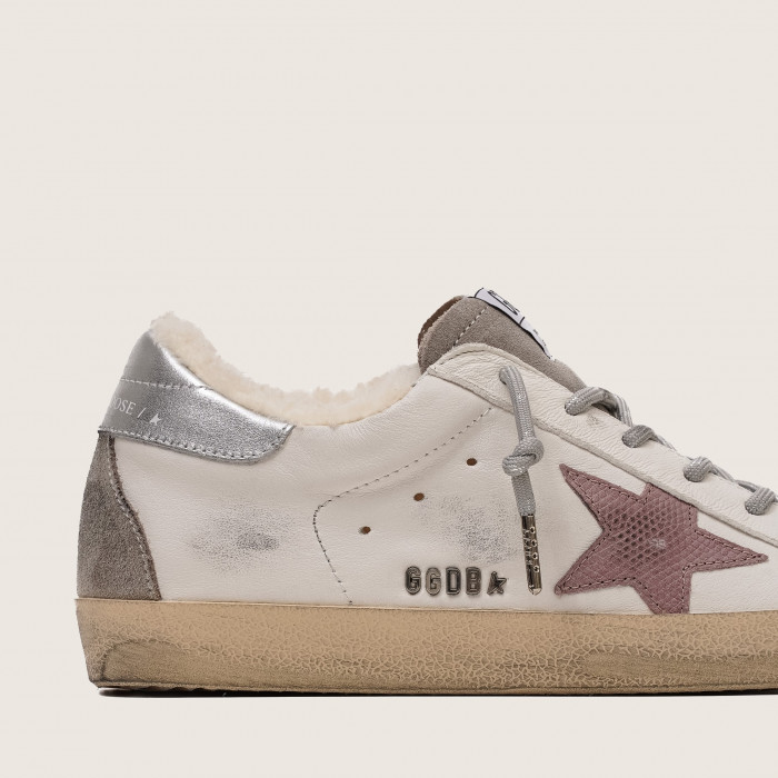 Зимние Golden Goose Super Star / Розовая звезда