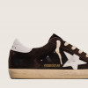 Golden Goose Super Star / Замша коричневая / белая звезда