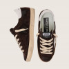 Golden Goose Super Star / Замша коричневая / белая звезда