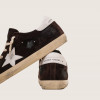 Golden Goose Super Star / Замша коричневая / белая звезда