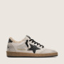Зимние Golden Goose Ball Star / Белые / питон зв муж