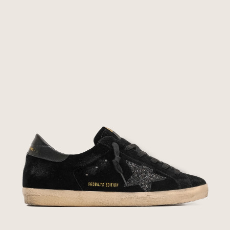 Golden Goose Super Star / Замша черная / черная звезда